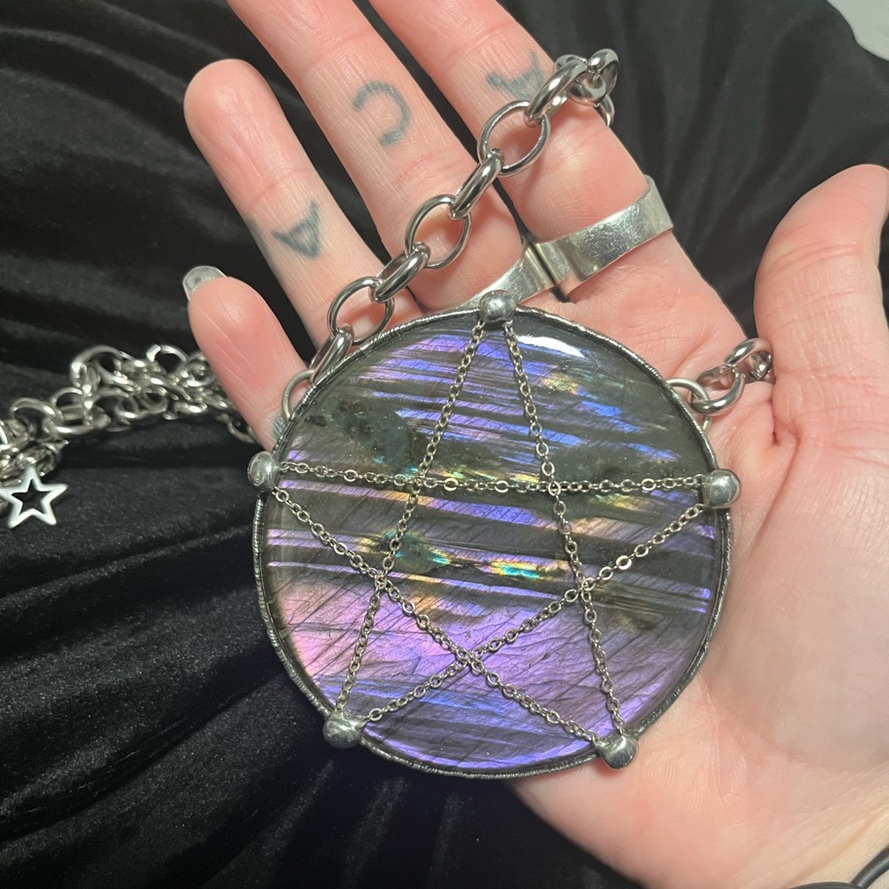 OOAK labradorite pentacle